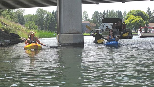 July 21 Girls Kayak on Lake Mullet