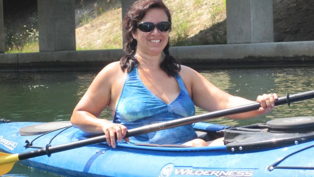 July 21 Girls Kayak on Lake Mullet