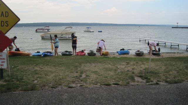 July 21 Girls Kayak on Lake Mullet