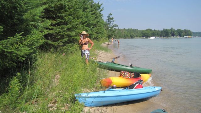 July 22 Girls Kayak on Lake Mullet