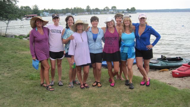 July 21 Girls Kayak on Lake Mullet