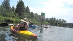 July 21 Girls Kayak on Lake Mullet