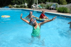 June 27 Liz Pool w/grandkids